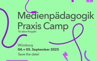 Medienpädagogik Praxiscamp 04. und 05. September in Würzburg. Save the date.